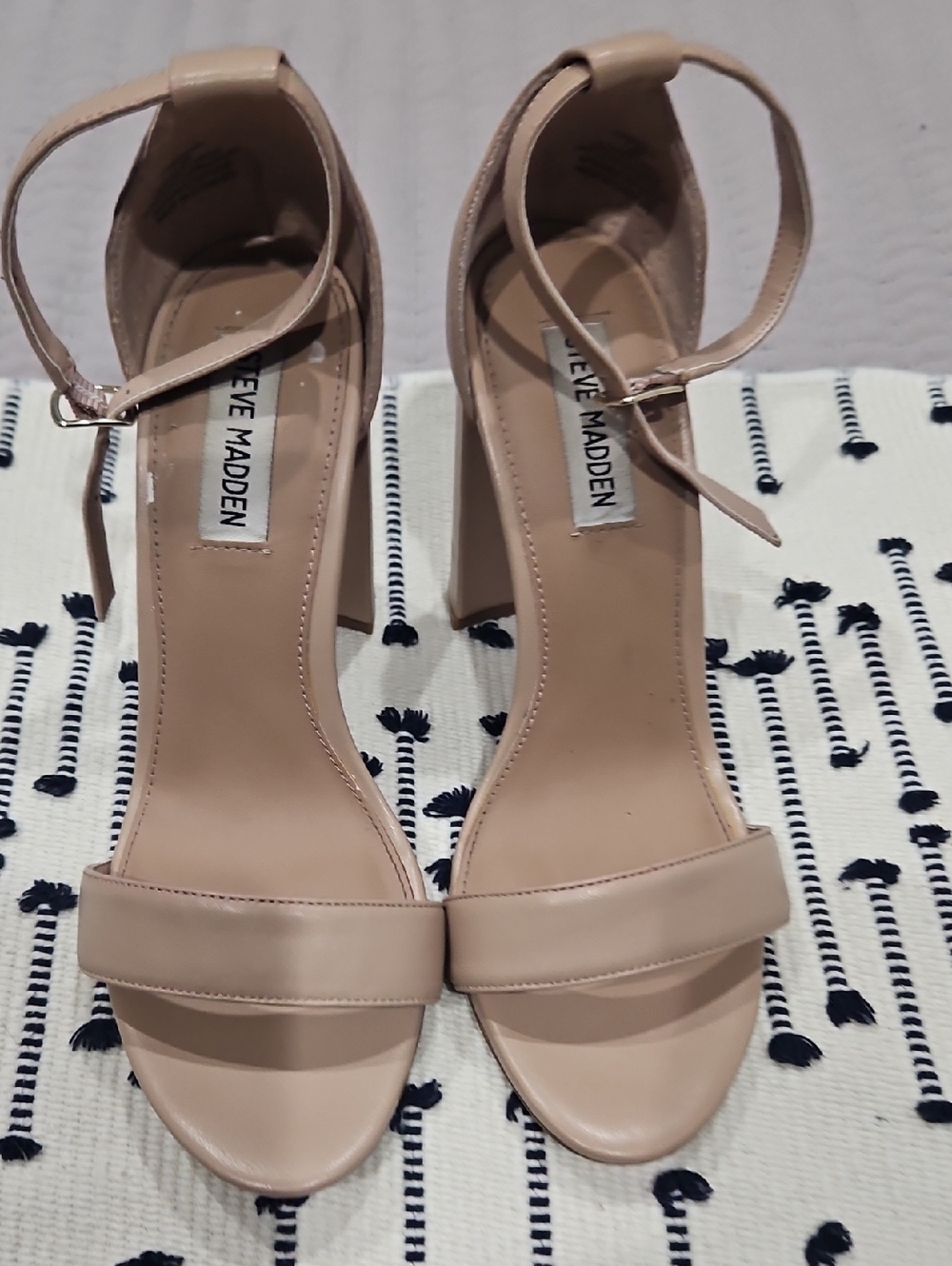 Steve Madden Blush Ankle-Strap Block Heel Sandals